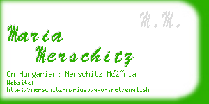 maria merschitz business card